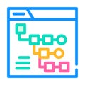 Exploratory data analysis color icon vector illustration