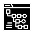 Exploratory data analysis glyph icon vector illustration Royalty Free Stock Photo