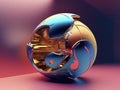 Explore AI-generated art that bends light & color, blending quantum wave-tracing, v-ray tracing, and futuristic design for a capti