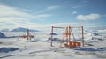 Arctic Wonderland: AI-Generated Playground Amidst the Frozen Tundra