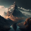 Explore amazing landscapes with our high-quality AI-generated abstract landscape creations