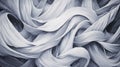 Abstract Flowing Fabric Texture in Soft Gray Tones