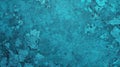 Explore a blend of dark turquoise and dark sky blue in abstract textures on rustic, polished concrete with hardedged paintings Royalty Free Stock Photo