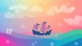 Ã¿Ã¾Explore the Bold and Dynamic Pirate Colors. Gradient color concept Royalty Free Stock Photo