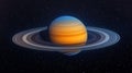 Explore the breathtaking beauty of Saturn and its striking rings in stunning 4k resolution Royalty Free Stock Photo