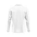 Blank White Long Sleeve Shirt Template isolated on a white background mannequin invisible natural shape Royalty Free Stock Photo