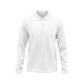 Blank White Long Sleeve Shirt Template isolated on a white background mannequin invisible natural shape Royalty Free Stock Photo