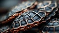 Explore a classic turtle shell design with muted tones, flat texture, and intricate details in high resolution Royalty Free Stock Photo