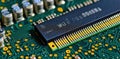 Explore Computer's Circuit Board, Details, Microelectronics, and Technology System Royalty Free Stock Photo