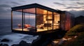 Innovative Multi-Level Shipping Container Home with Sustainable Design and Smart Features - AI Generative