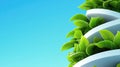Explore a cuttingedge vertical garden boasting vibrant greenery and tech integration, showcasing sustainable innovation Royalty Free Stock Photo