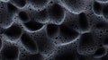 Explore The dark Matter, abstract black foam texture with cell structure concept Royalty Free Stock Photo
