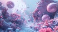 Explore the depths of an alien ocean where bioluminescent creatures light up the inky blackness Dive deep into a mesmerizing