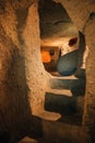 Explore Derinkuyu underground city in Cappadocia, Turkey