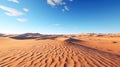 Stark Desert Landscape Unforgiving Isolation. Generative AI Royalty Free Stock Photo