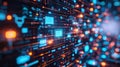 Explore digital transformation through technology icons in this dynamic image.