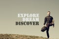 Explore Dream Discover Royalty Free Stock Photo