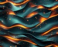 Explore the dynamic interplay of network security prevention with these vibrant, glowing firewalls in a futuristic abstract scene