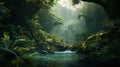 Explore The Enchanting Jungle: A Digital Painting In 8k Resolution