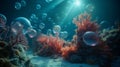 Enchanting Underwater Oasis: Coral Garden Sparkles and Shimmers