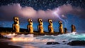 Iconic Moai Heads of Easter Island: Mysteries of Rapa Nui