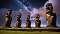 Iconic Moai Heads of Easter Island: Mysteries of Rapa Nui