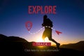 Explore Experience Journey Travel Trip Vacation Concept Royalty Free Stock Photo