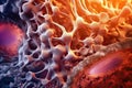 The Fascinating Architecture of Bone Cells - Generative AI Royalty Free Stock Photo