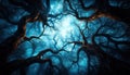 Explore the fascinating world where A tree with neurons as leaves\' symbolizes cognitive perception development, intertwining