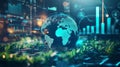 Futuristic Corporate Banner Design with Data Elements