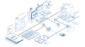 Explore Innovative Optimized Technical Support and Customer Service Workflow Icons for Enhanced Productivity