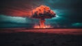 Atomic Explosion Artwork. Atomic Blast Abstract Art. Atomic Burst.