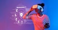 Embracing Virtual Reality for Cybersecurity: Protecting Privacy and Data in the Online World with Innovative Technology Royalty Free Stock Photo