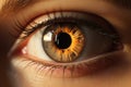 mesmerizing macro glimpse into the human eye, a study in depth and illumination, Generative AI
