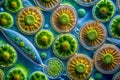Unveiling the Microscopic World A Deep Dive into Anabaena Cyanobacteria Cell Structure Royalty Free Stock Photo