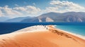 Explore The Majestic Dune Of Vardousia With Expert Snorkeling Guides Royalty Free Stock Photo