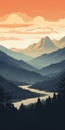 Explore The Majestic Great Smoky Mountains In Stunning Lofi Art
