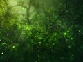 Digital Forest: Enchanting Abstract Background with Tree Elements