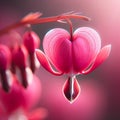 Translucent Beauty: Capturing the Elegance of a Bleeding Heart Flower. Flower Background