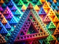 A Deep Dive into the Sierpinski Triangle Macro Photography Reveals the Intricate Fractal Geometry of This Iterative Royalty Free Stock Photo