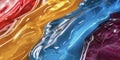 Epoxy resin of different colors close-up Royalty Free Stock Photo