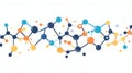 Explore the modern fusion of technology and science with abstract hexagonal molecular designs in a vibrant cartoon style