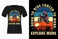 Explore More With Motocross Vintage Retro T-Shirt Design