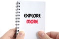 Explore more text concept Royalty Free Stock Photo