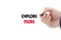 Explore more text concept Royalty Free Stock Photo