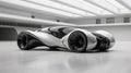 Explore Next-Gen Design: Futuristic AI Car Concept, Transparent Isolated Cutout Showcasing Advanced Technology