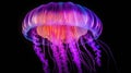 Explore the Ocean\'s Depths with Mesmerizing Jellyfish in Vibrant Neon Colors