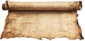 Explore Old Parchment roll Texture, Reveals Aged History, ancient Document Style Royalty Free Stock Photo