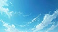 serene white clouds drifting in a vast blue sky Royalty Free Stock Photo