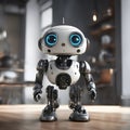 3d animated adorable cute and futuristic robot pet or helper image wallpaper movie poster cartoon